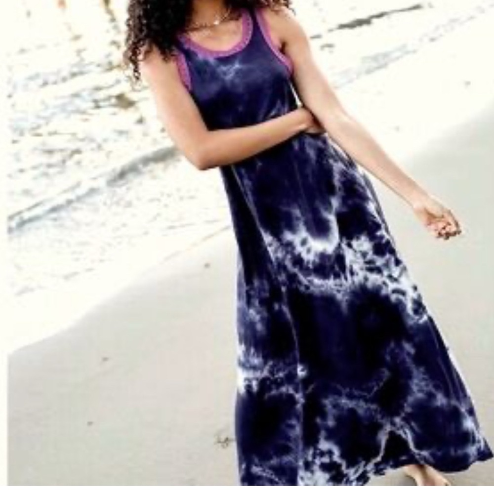NWT Natural Life Willow Tie-Dye Sundress Beach Maxi Dress like Free People S/XS